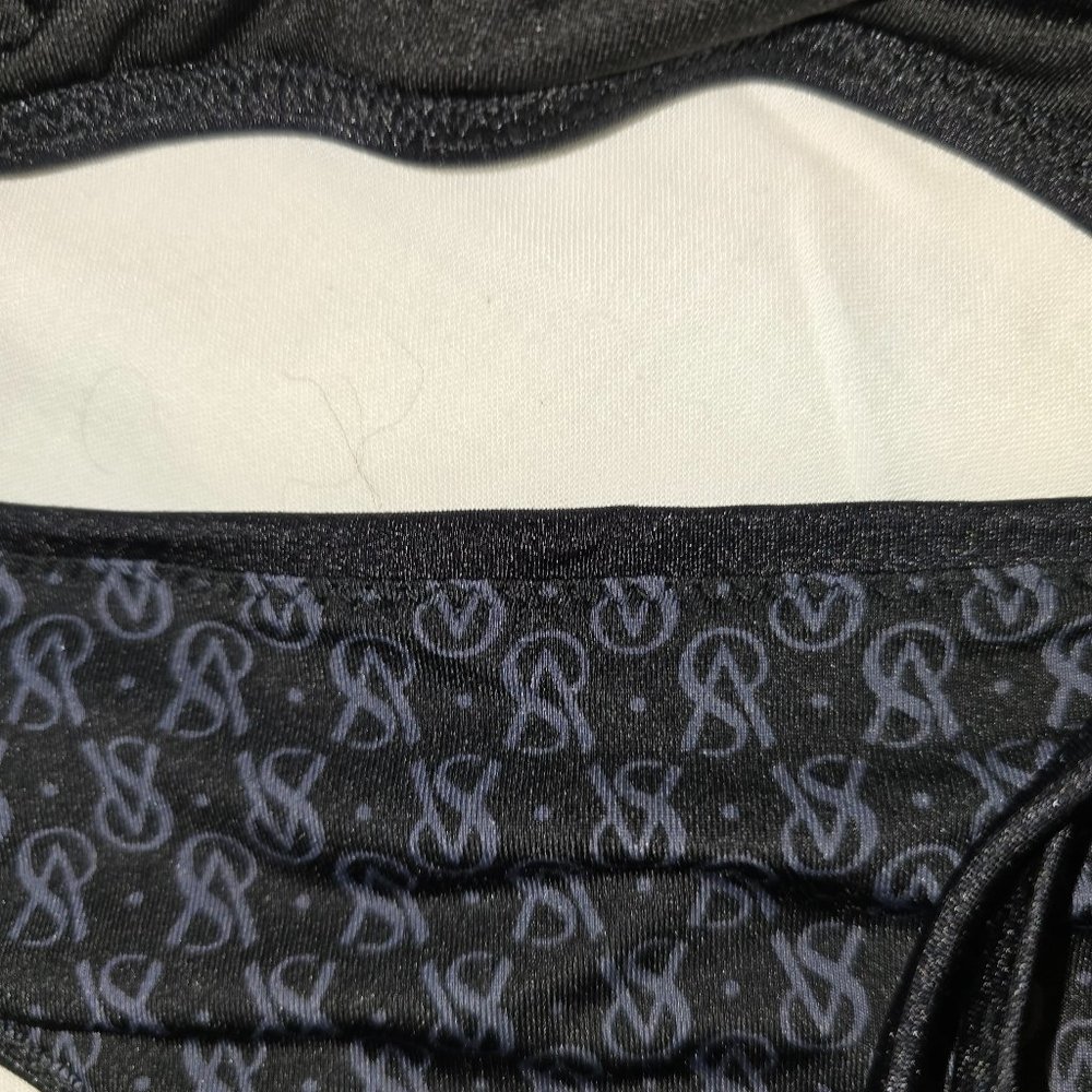 Victoria's Secret' Sexy Black Strappy String Bikini Top L Bottoms M - Picture 8 of 8